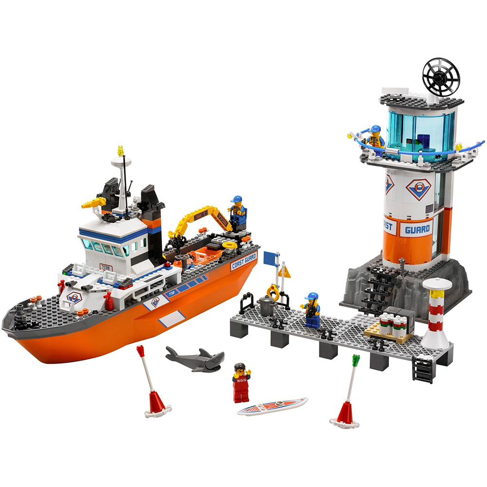LEGO® 7739 City Coast Guard Patrol Boat – Parti őrség járőrhajó és torony - 3