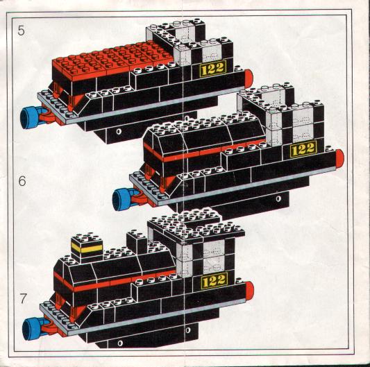 LEGO 122 - Loco és Tender vonat - Loco and Tender - 2