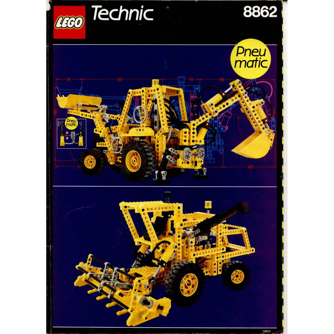 LEGO 8862 - Kotró - Backhoe - 2