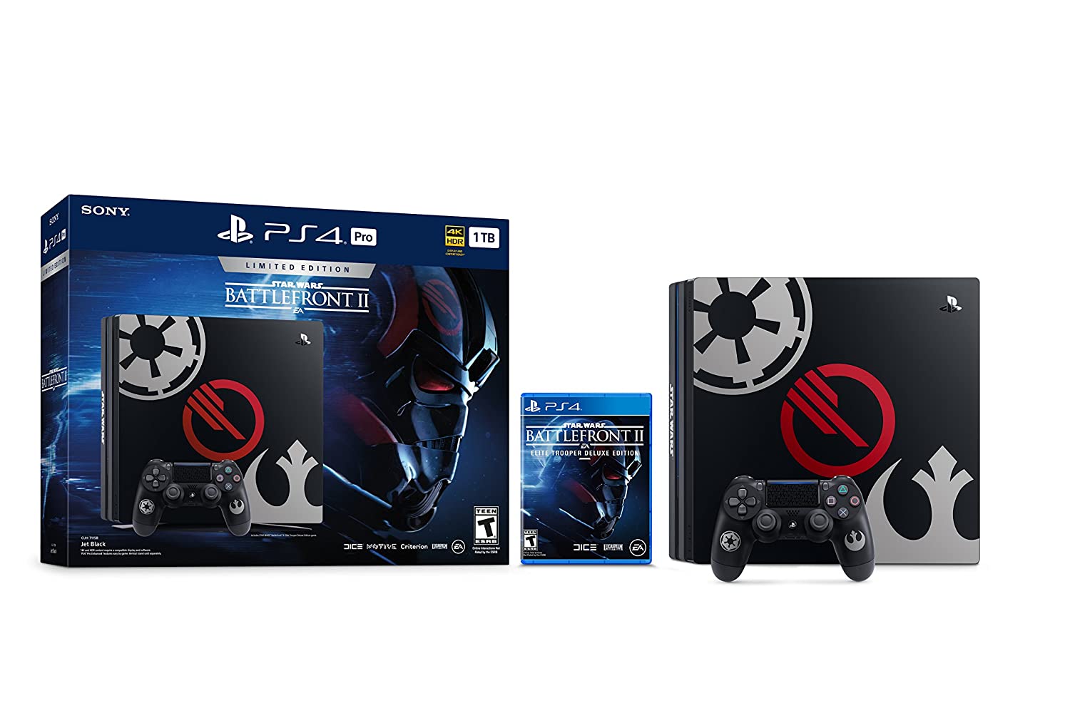 Sony PlayStation 4 Pro 1TB Star Wars Limited Edition Játékkonzol (PS4) + ajándék Star Wars Battlefront II + 1 év garancia - 2