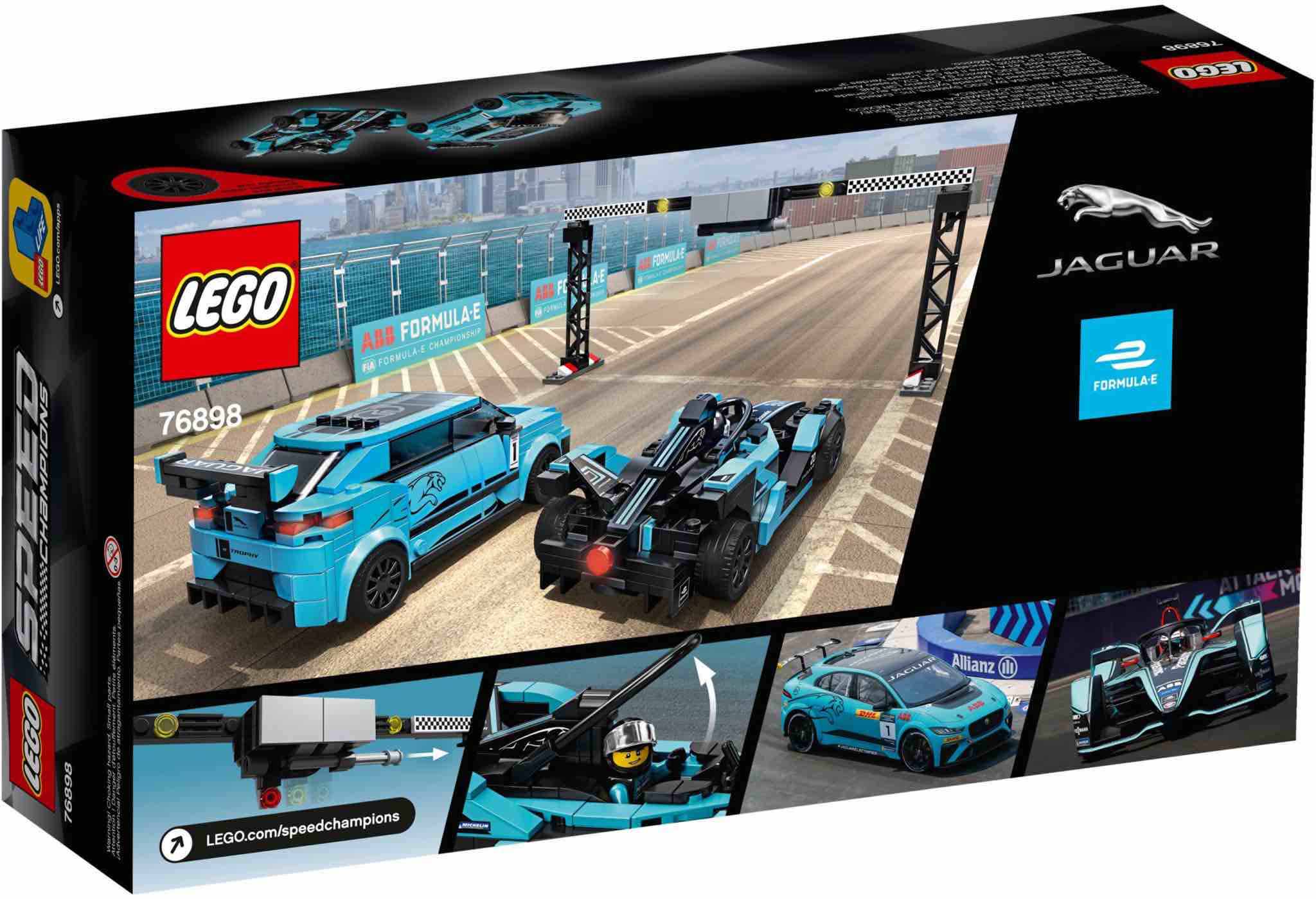 LEGO® Speed Champions 76898 Formula E Panasonic Jaguar Racing GEN2 car & Jaguar I-PACE eTROPHY	 - 4