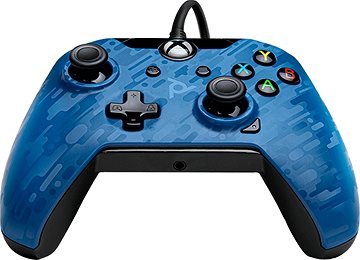 PDP Xbox One Vezetékes Kontroller - Revenant Blue - Kék-terepmintás /gyári doboz nélkül/ - 2
