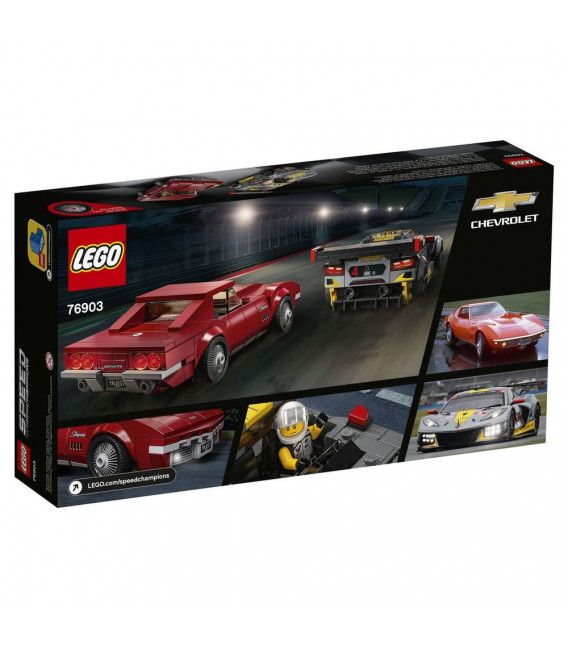 LEGO® 76903 Chevrolet Corvette C8.R Race Car and 1968 Chevrolet Corvette uj - 2