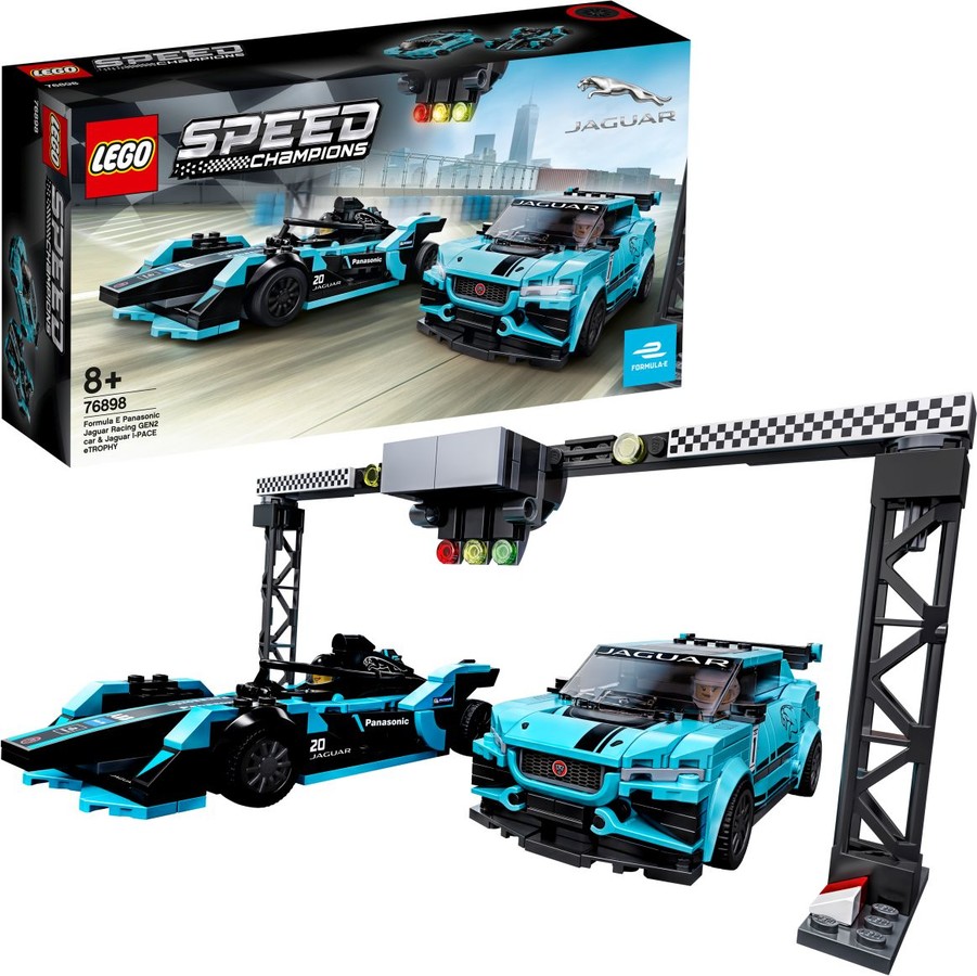 LEGO® 76898 Formula E Panasonic Jaguar Racing GEN2 Car & Jaguar I-PACE eTROPHY - 4