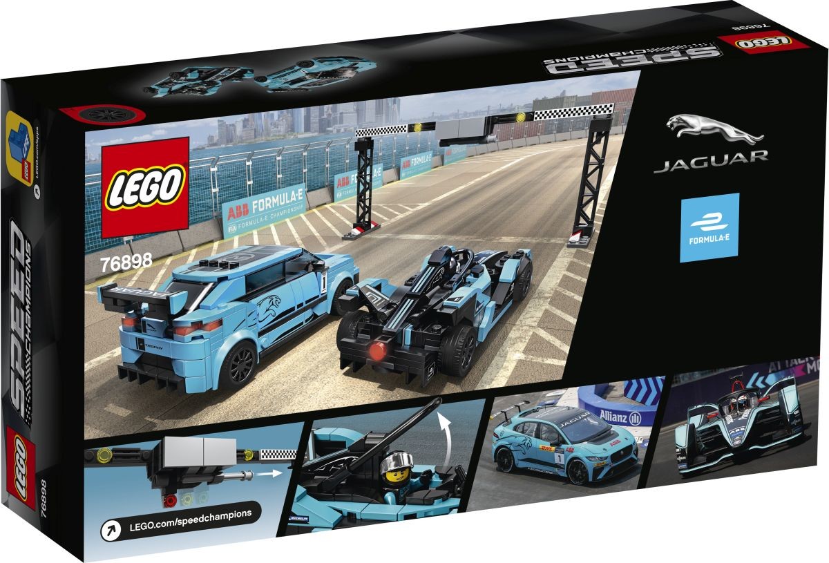 LEGO® 76898 Formula E Panasonic Jaguar Racing GEN2 Car & Jaguar I-PACE eTROPHY hasznalt - 3