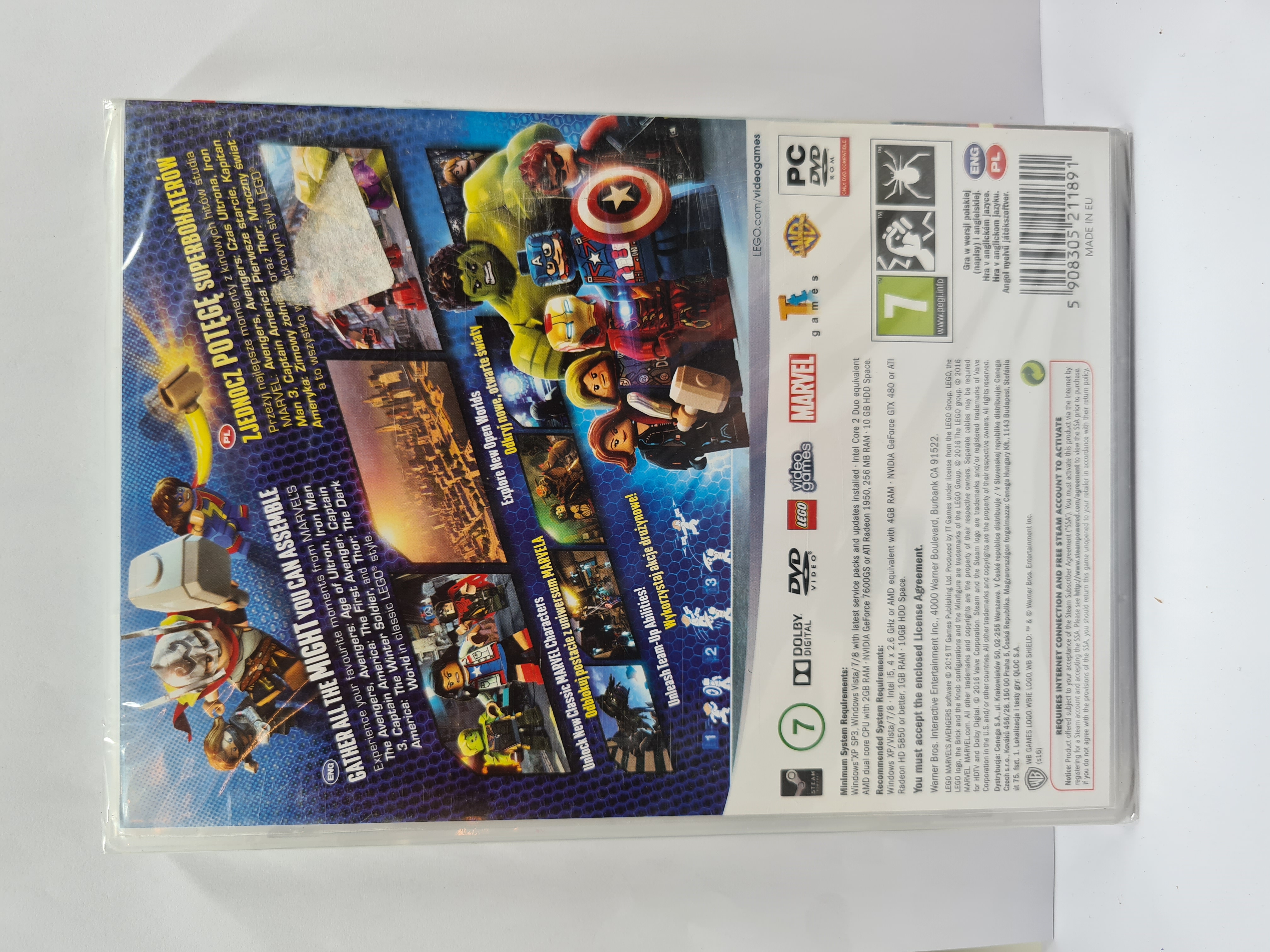 PC LEGO Marvel Avengers lemezes /Új/ - 5