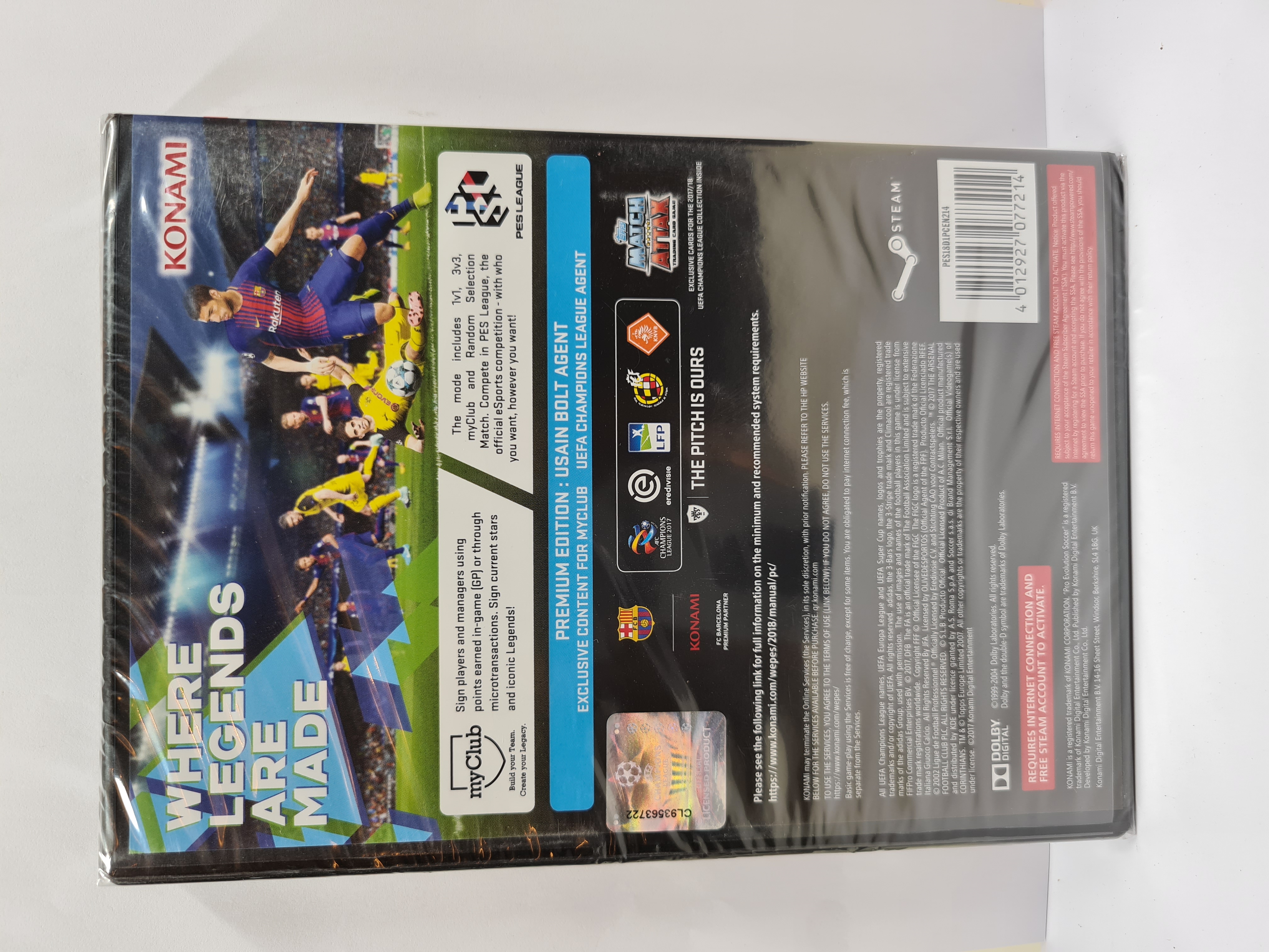 PC PES 2018 Pro Evolution Soccer lemezes /Új/ - 4