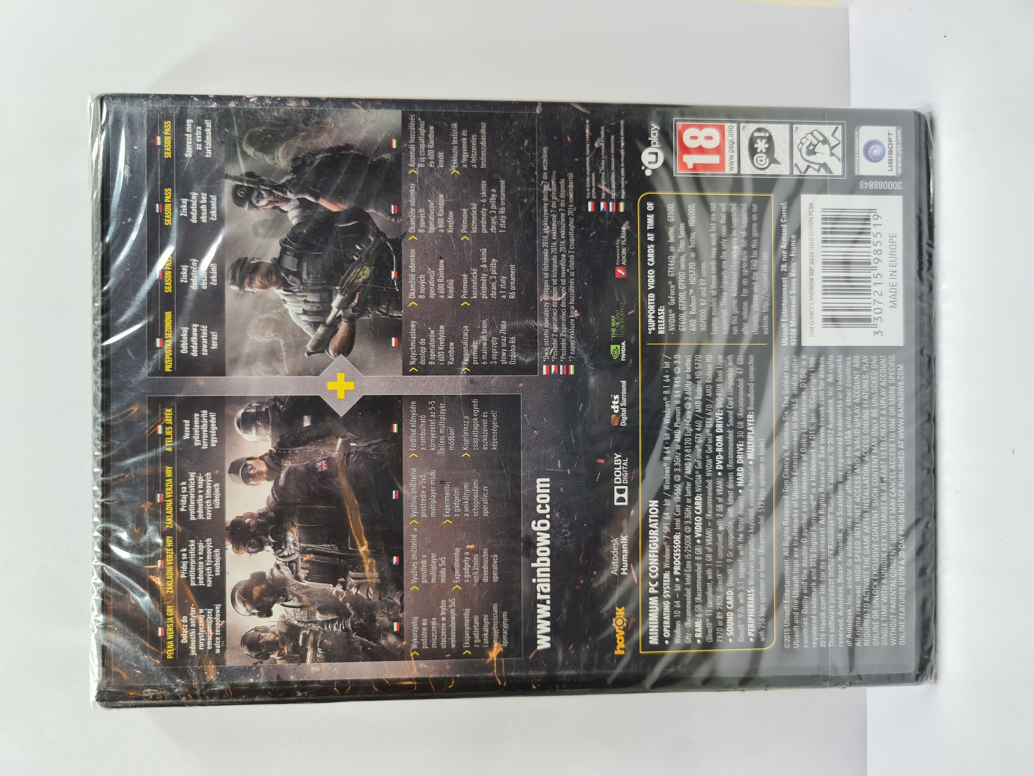 PC Tom Clancy's Rainbow Six Siege Gold Edition DVD magyar útmutató /ÚJ/ - 3