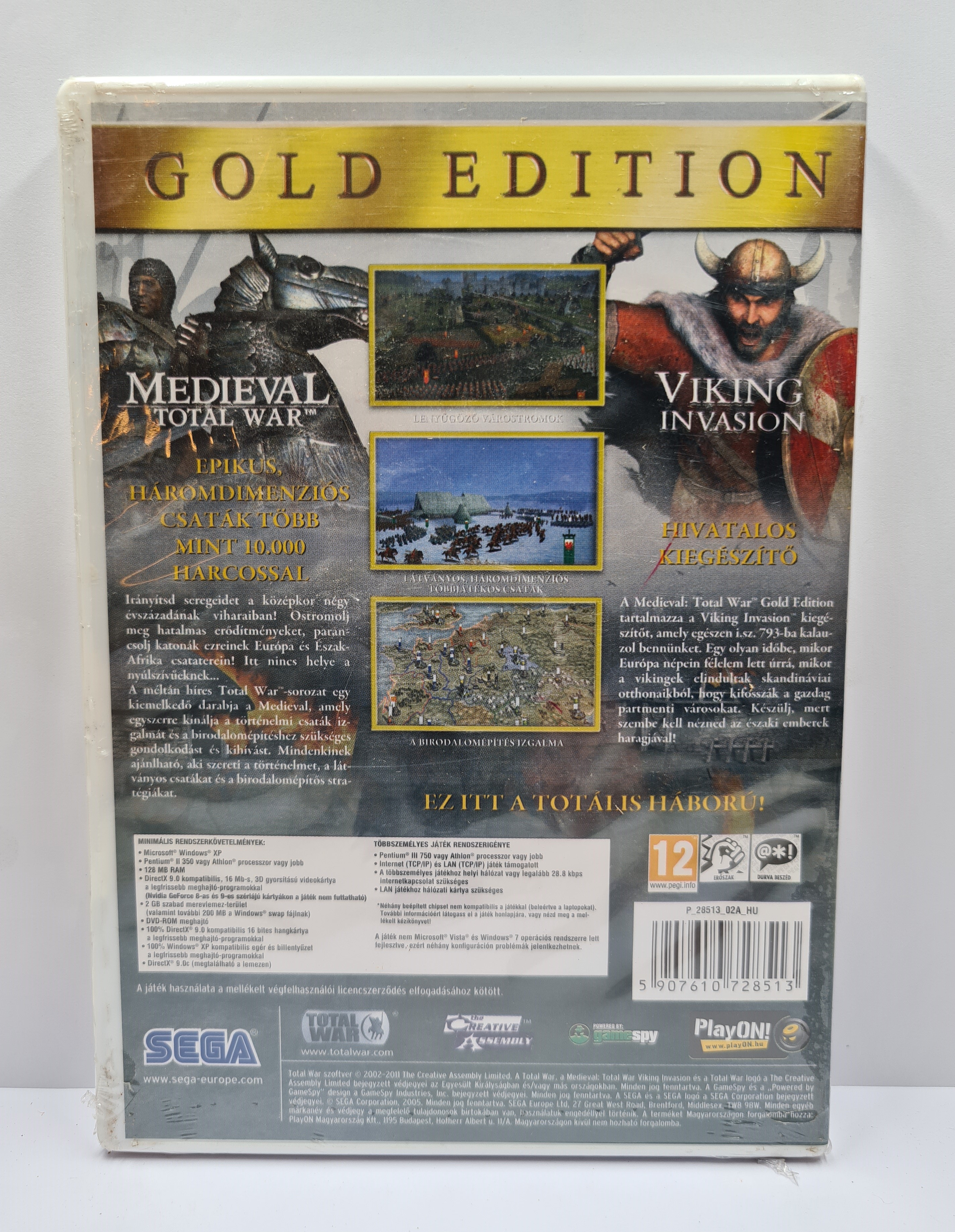 PC Medieval Total War Gold  Edition lemezes magyar felirat /Új/ - 4