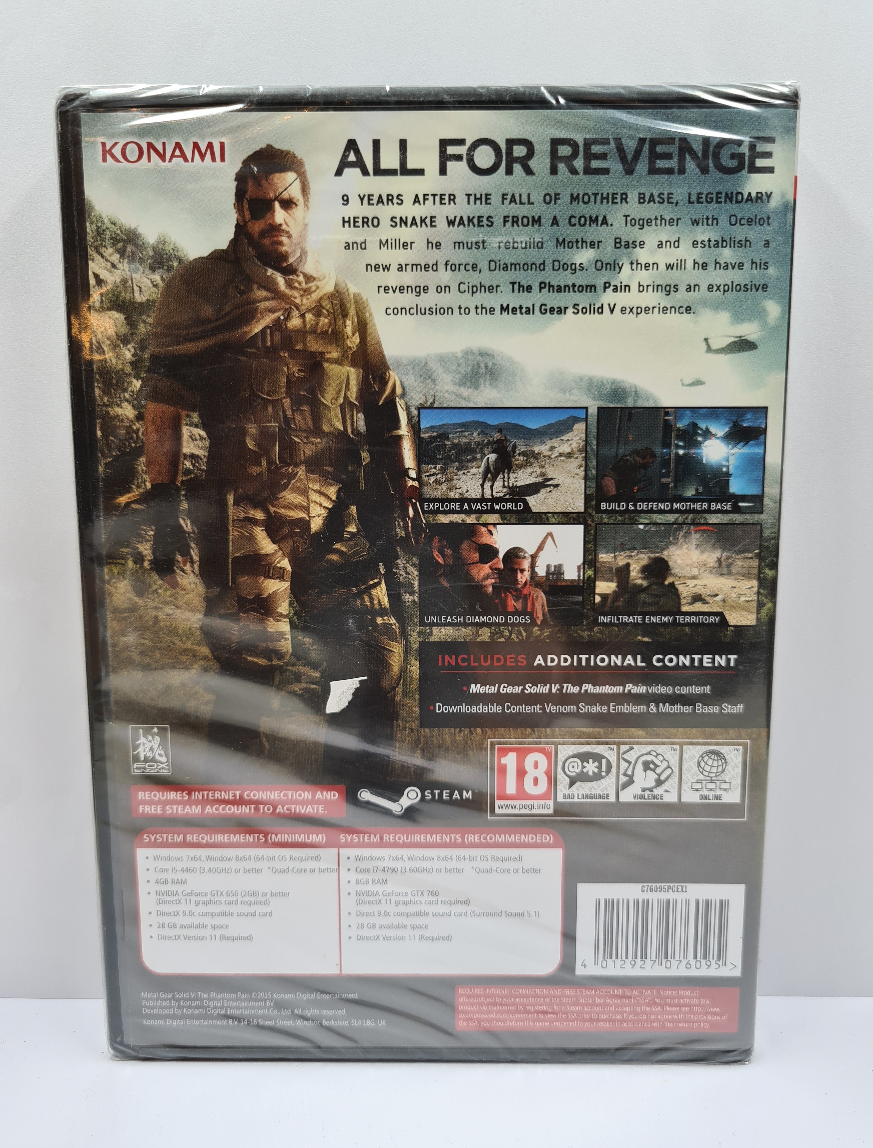 PC Metal Gear Solid v The Phantom pain lemezes/Új/ - 4