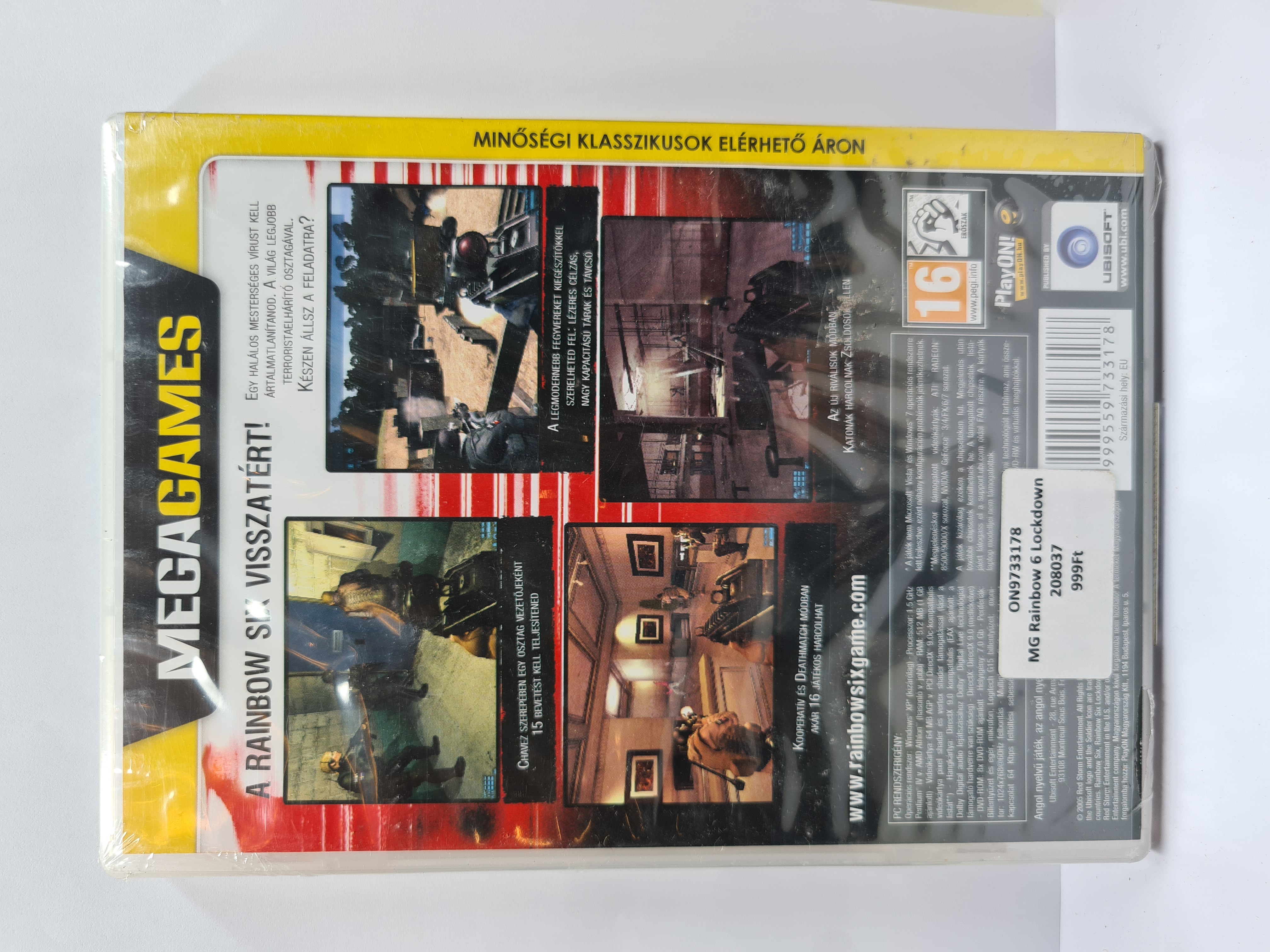 PC Tom Clancy's Rainbow Six Lockdown lemezes /Új/ - 5