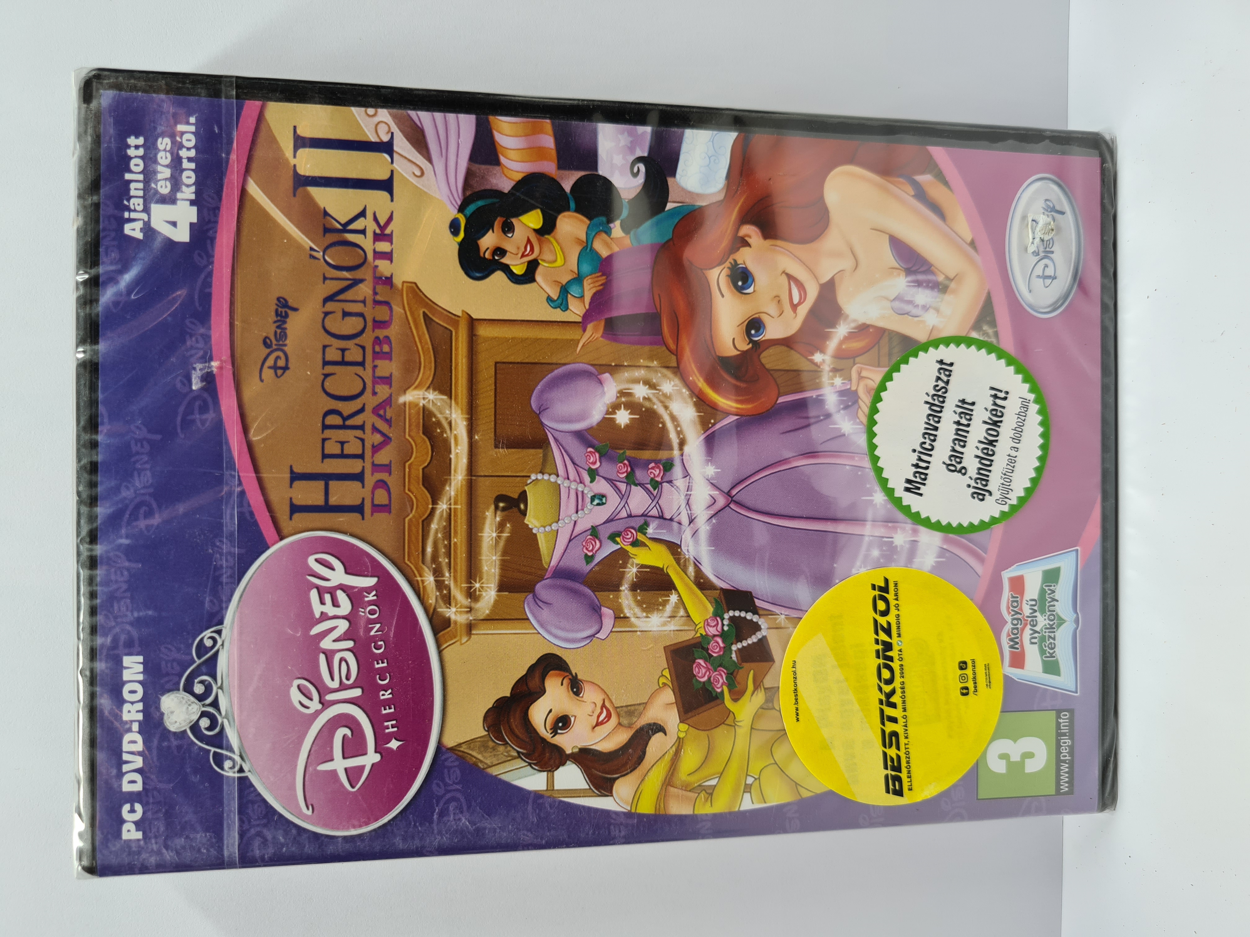 PC Disney - Hercegnők II. Divatbutik lemezes magyar kézikönyv /Új/ - 2