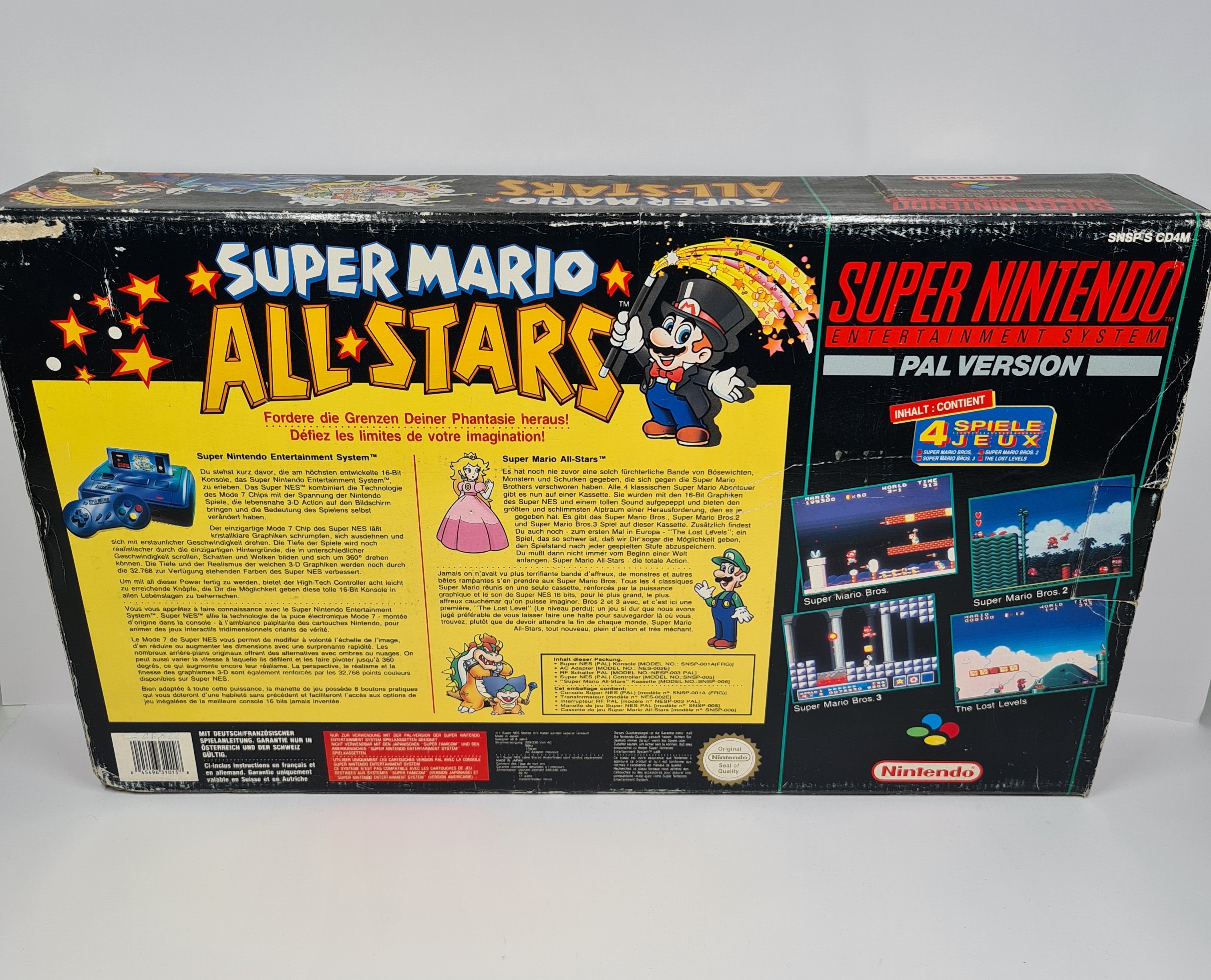 Super Nintendo Snes Super Mario All Stars dobozos játékkal - 2