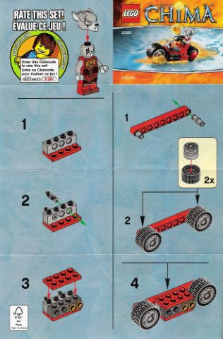 LEGO 30265 Worriz' Fire Bike polybag - 3