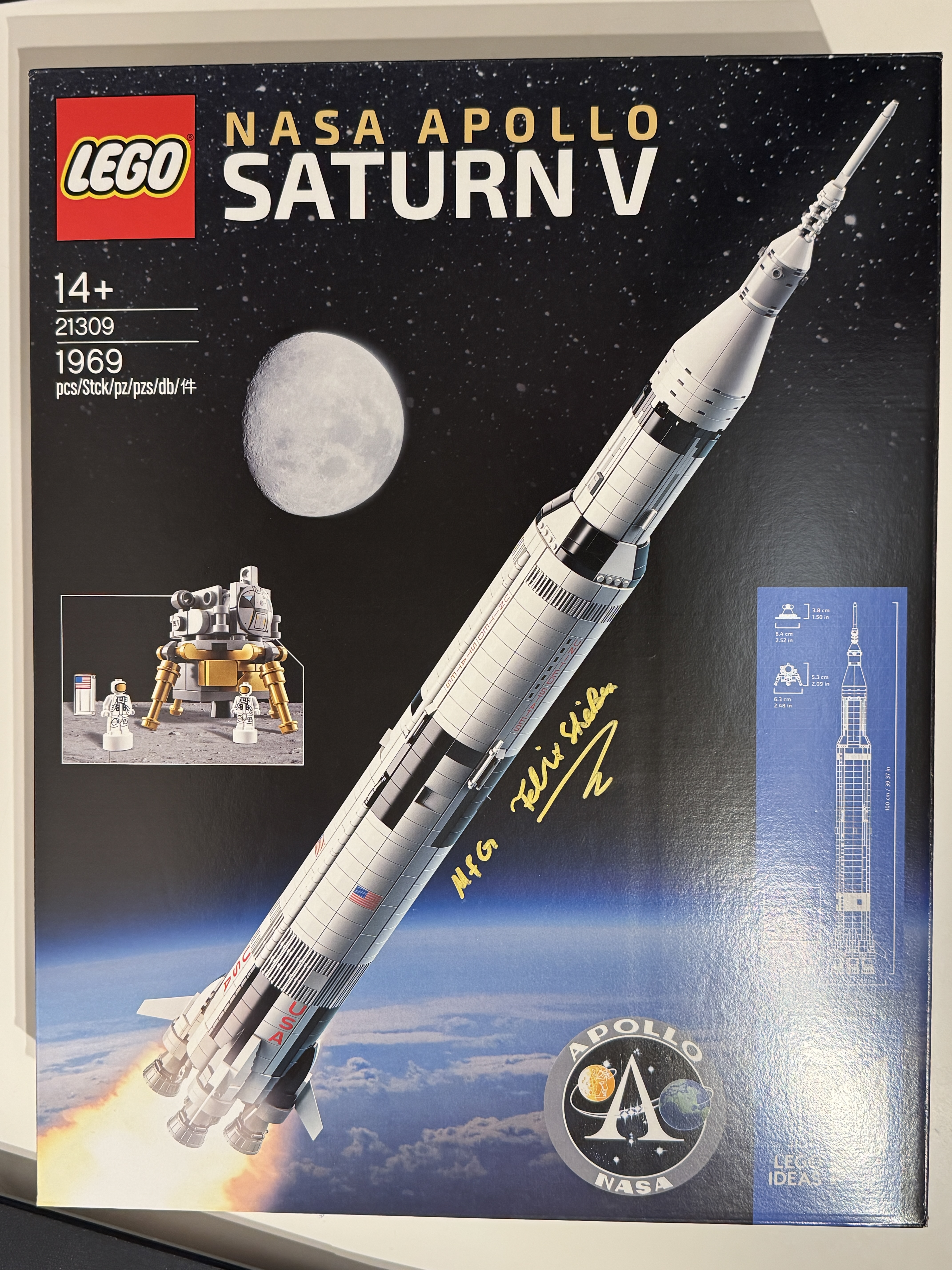 Lego 21309 NASA Apollo Saturn V Dedikált - 9