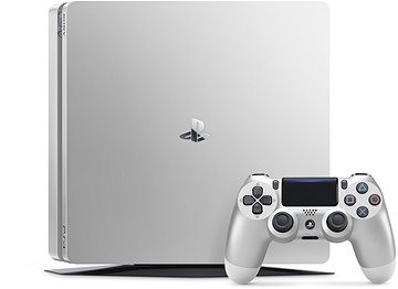 Sony PlayStation 4 Slim Silver 500GB ezüst (PS4 Slim 500GB) + DualShock 4 Controller Játékkonzol - 2