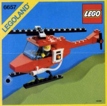 Lego 6657 Fire Patrol Copter - 3