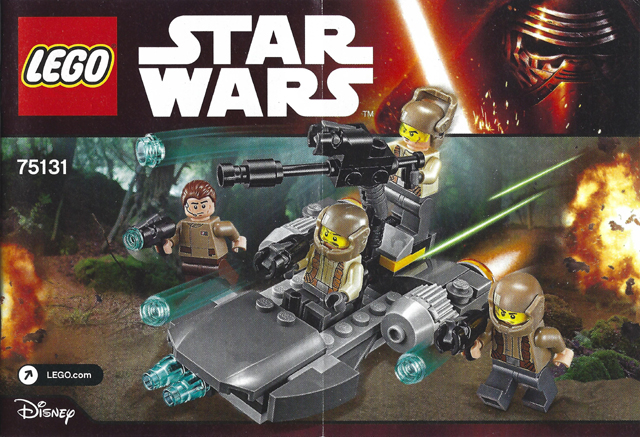 LEGO 75131 Resistance Trooper Battle Pack - 3