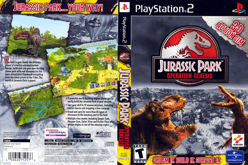 Jurassic Park: Operation Genesis PS2 - 2