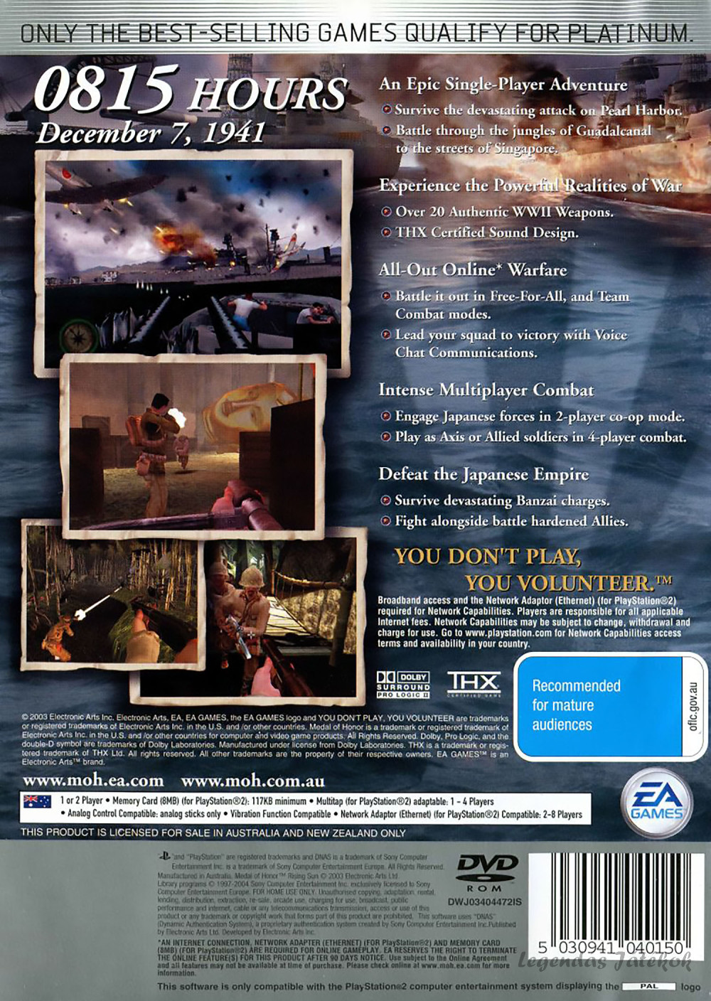 Medal of Honor Rising Sun PS2 - 2
