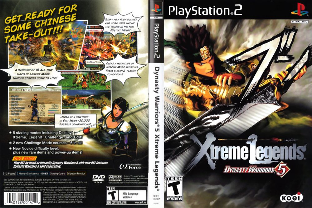 Dynasty Warriors 5 Xtreme Legends - PS2 - 2