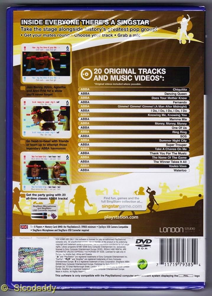 SingStar ABBA PS2 - 2