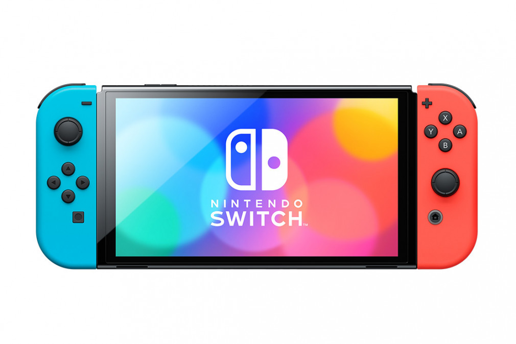 Nintendo Swtich OLED Játékkonzol (piros - kék) + 1 év garancia - 2