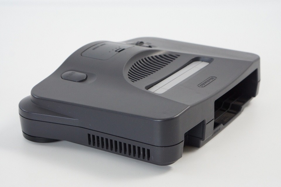 Nintendo 64 konzol + 2 kontroller (fehér, kék) csomag - 3