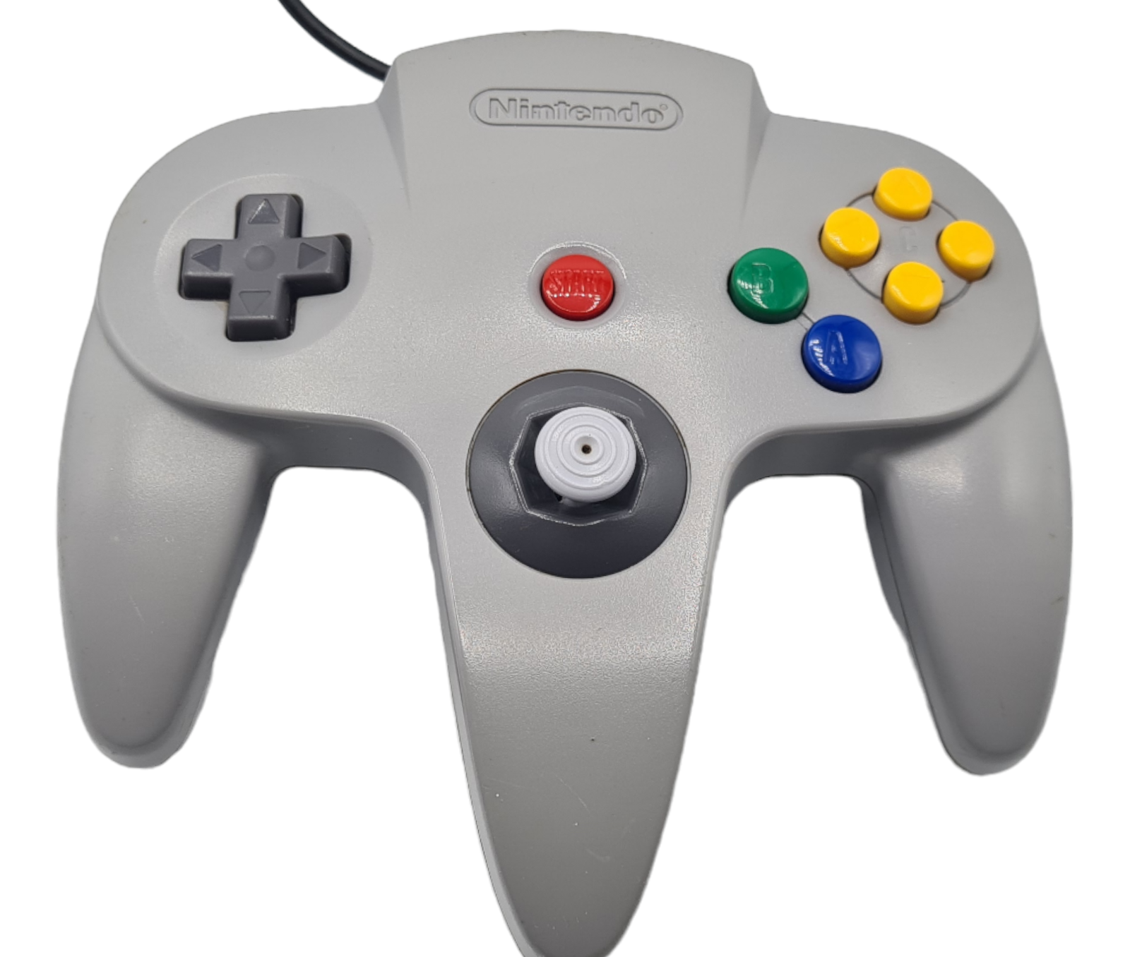 Nintendo 64 konzol + 2 kontroller (fehér, kék) csomag - 6