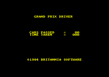 Grand Prix Driver Amstrad - 3