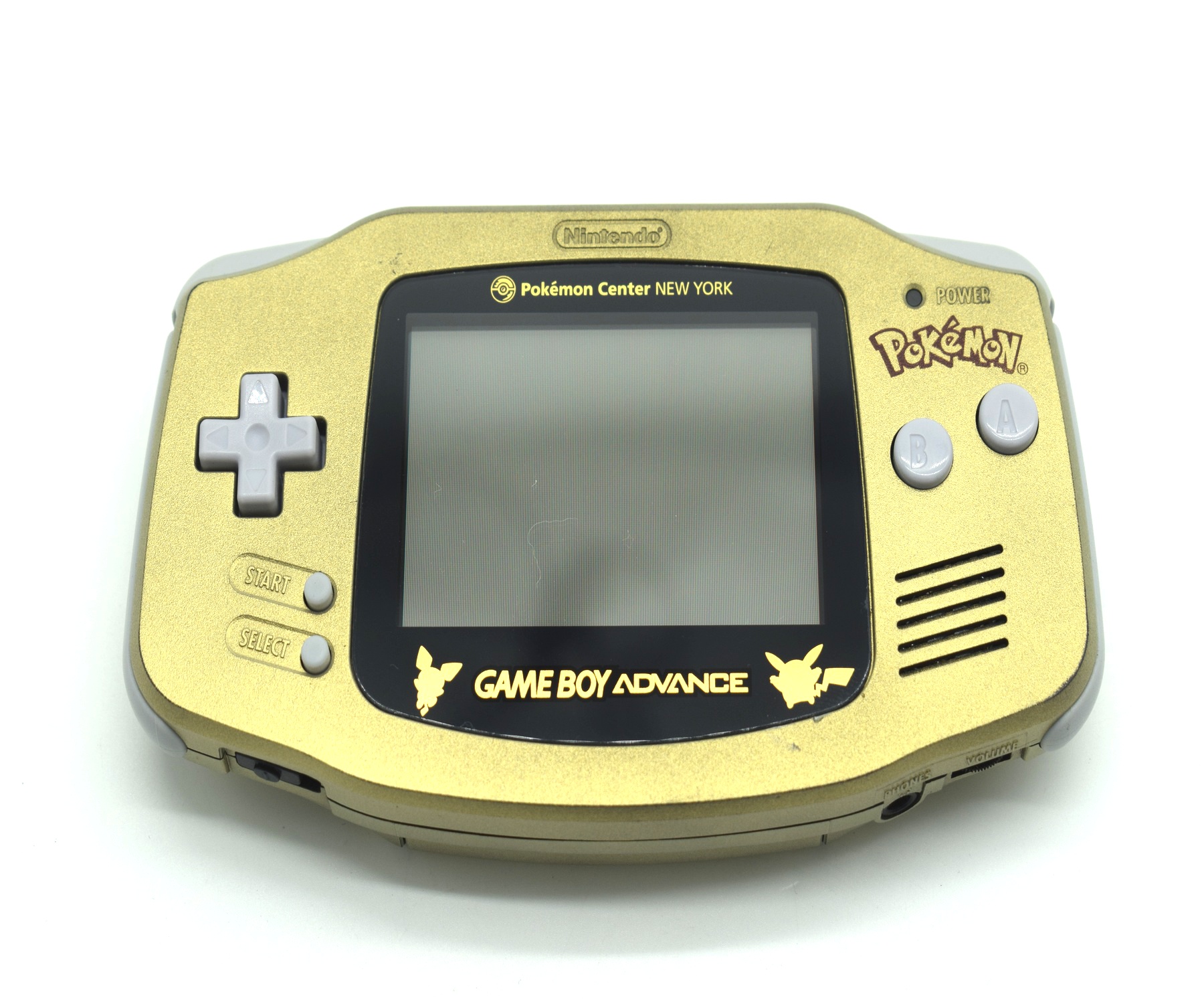 Gameboy Advance Console NEW YORK GOLD Pokemon Center + Pokémon Sapphire, Pokémon Emerald, Pokémon Leafgreen, Pokémon Firered - 2