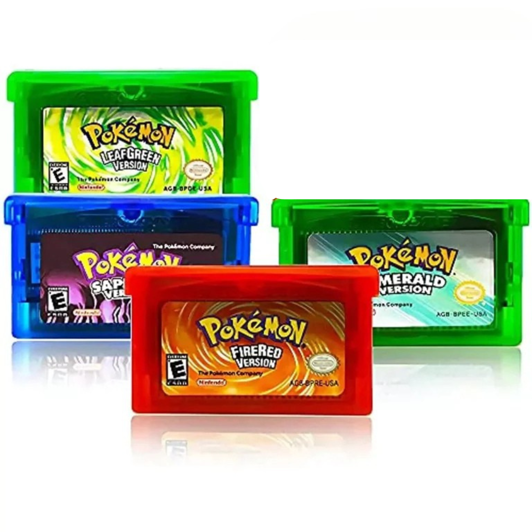 Gameboy Advance Console NEW YORK GOLD Pokemon Center + Pokémon Sapphire, Pokémon Emerald, Pokémon Leafgreen, Pokémon Firered - 5