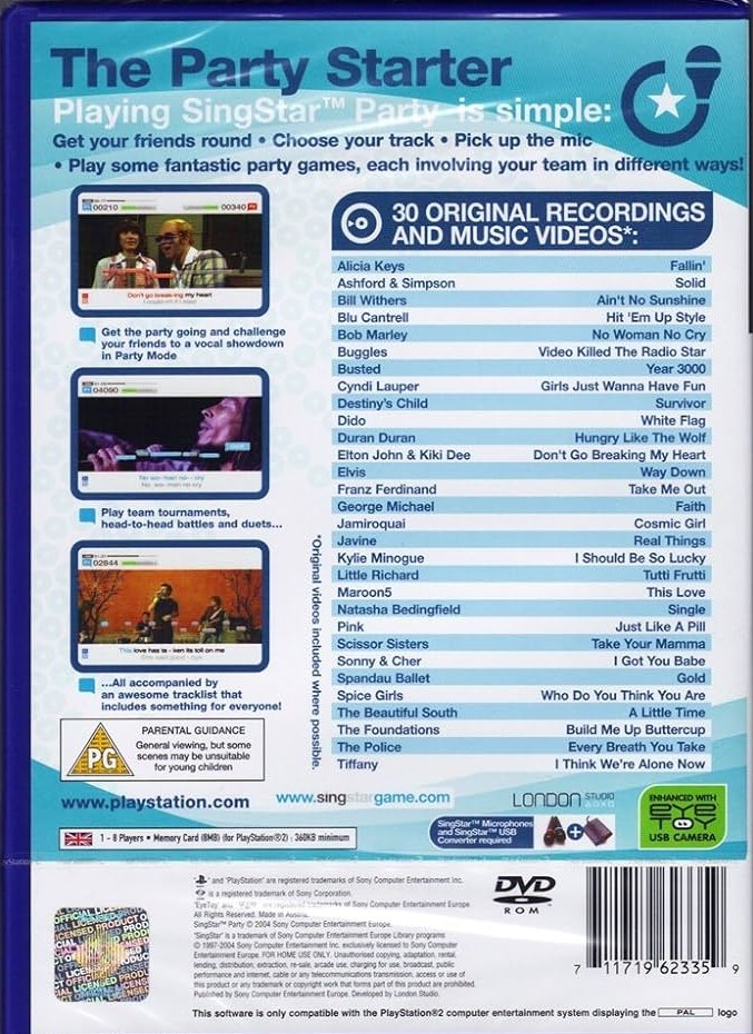 SingStar Party - PS2 - 2