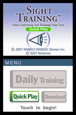 Sight Training Enjoy Exercising And Relaxing Your Eyes - Nintendo DS - 2