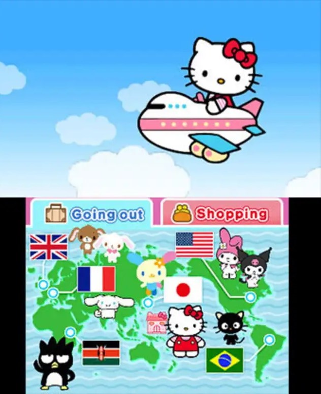Hello Kitty and Friends Around the World - Nintendo 3DS - 3