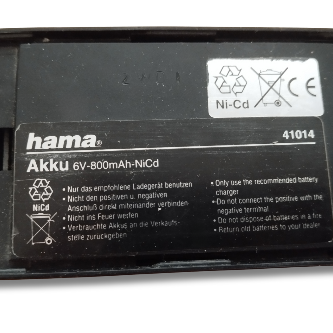 Hama 41014 Akku 6V-800mAh-NiCd Akkumulátor - 2
