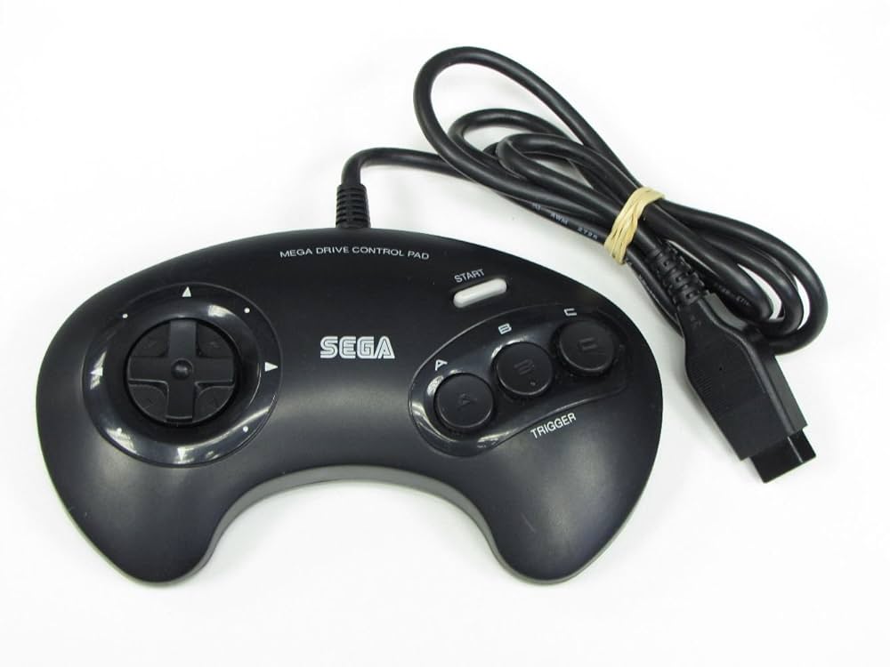 Sega Megadrive konzol kontrollerrel + 1 év garancia /gyári doboz nélkül/ - 3
