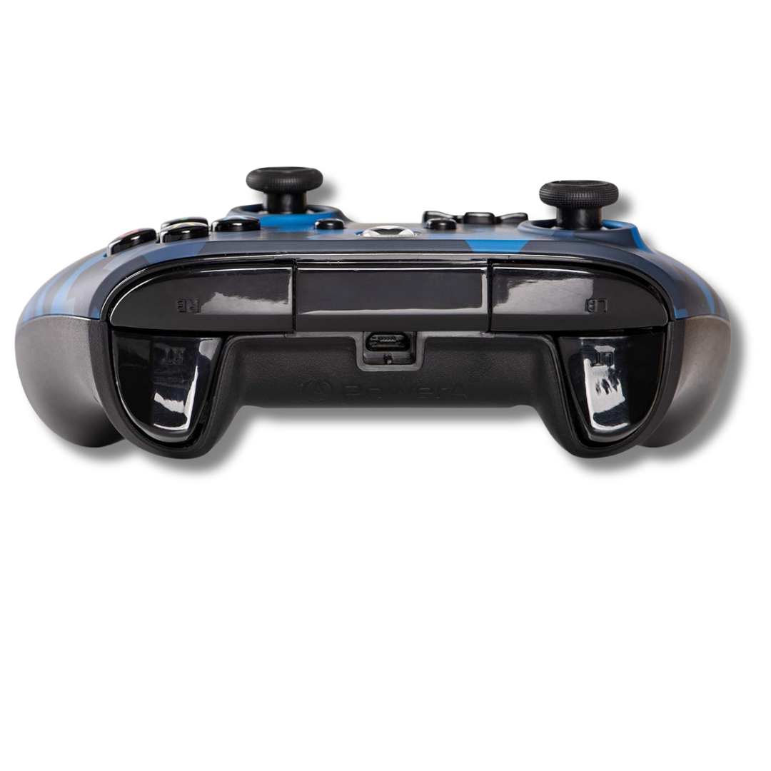 PowerA Xbox One Kontroller - Blue Camo - Kék-szürke terepmintás /gyári doboz nélkül/ - 2