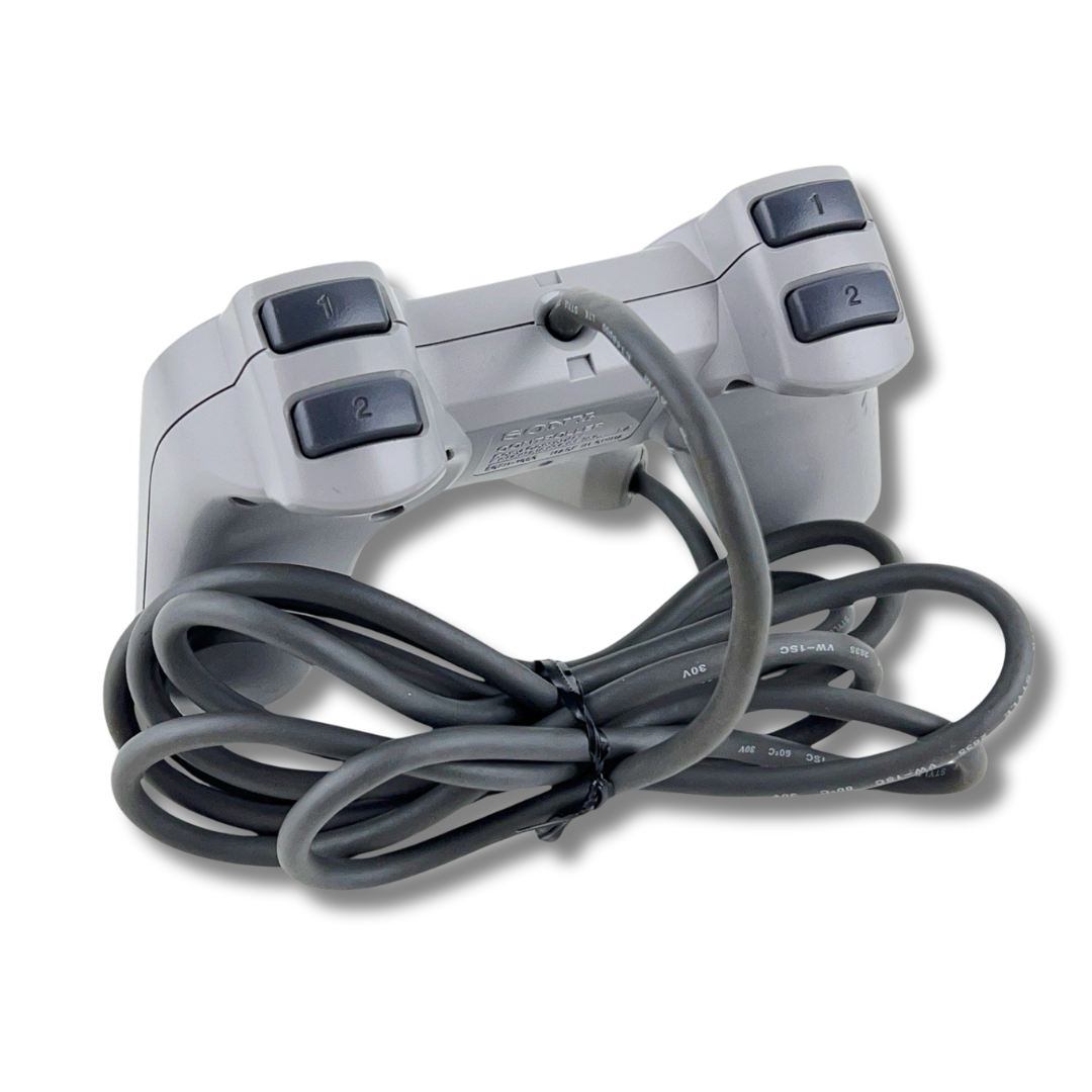 Sony Playstation 1 DualShock kontroller - fehér/szürke /gyári doboz nélkül/ - 2