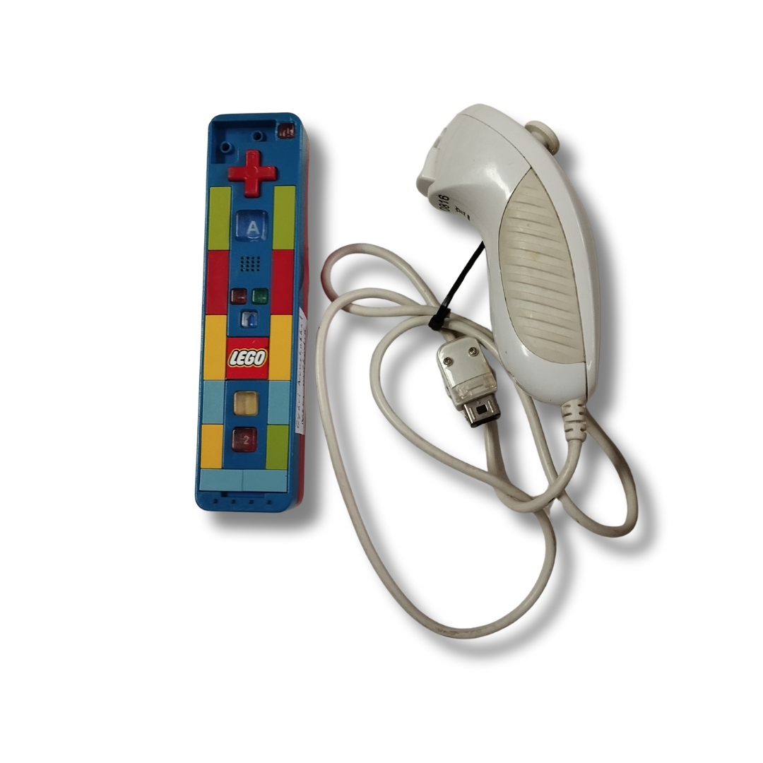 LEGO Play and Build Vezeték nélküli Távirányító + Wii Nunchuk - fehér – Wii U / Wii /gyári doboz nélkül/ - 2
