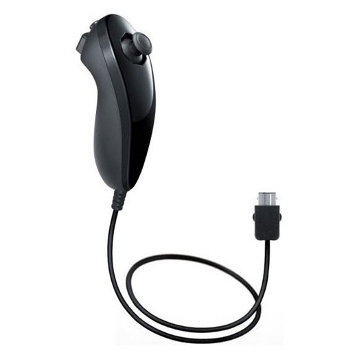 Nunchuk Kontroller – Nintendo Wii - Fekete /gyári doboz nélkül/ - 2