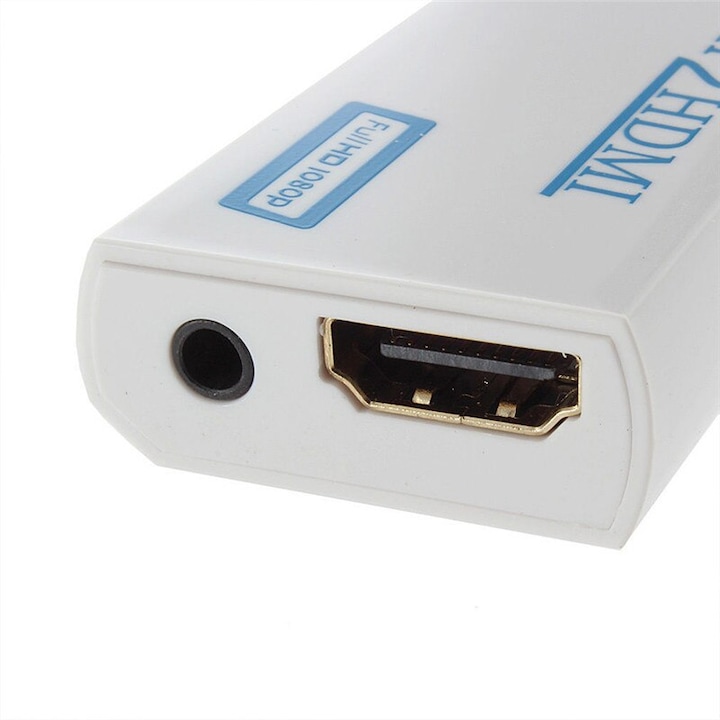 Nintendo HDMI AUX-Wii konzol adapter, Full HD 1080p, Wii2HDMI - Fehér  - 2