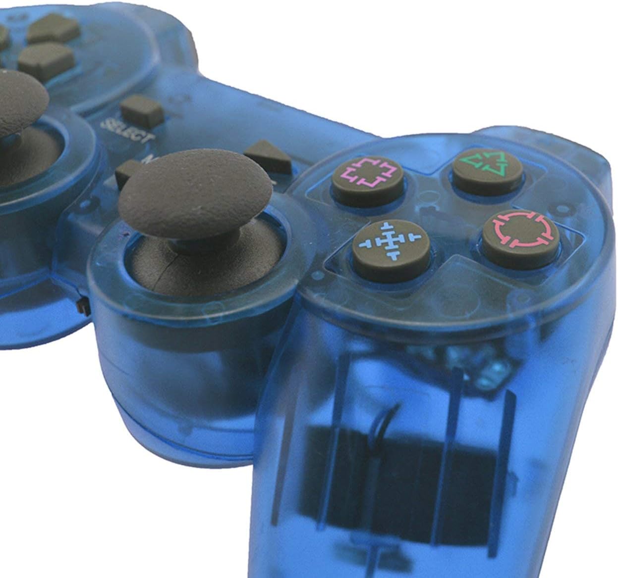Sony PlayStation 2 DualShock wireless kontroller - Transparent Blue /gyári doboz nélkül/ - 2
