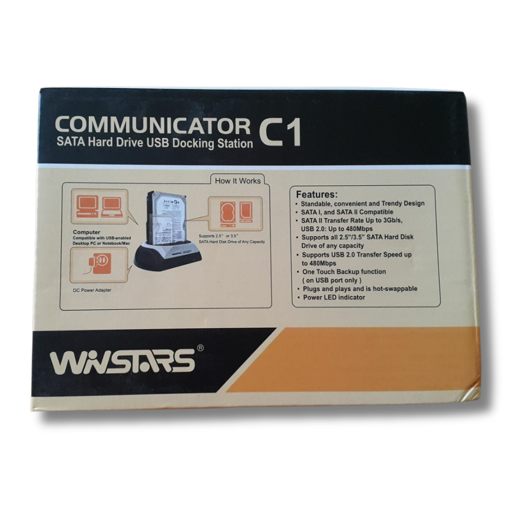 WINSTARS Communicator C1 SATA Hard Drive USB Docking Station - dokkolóállomás - 5