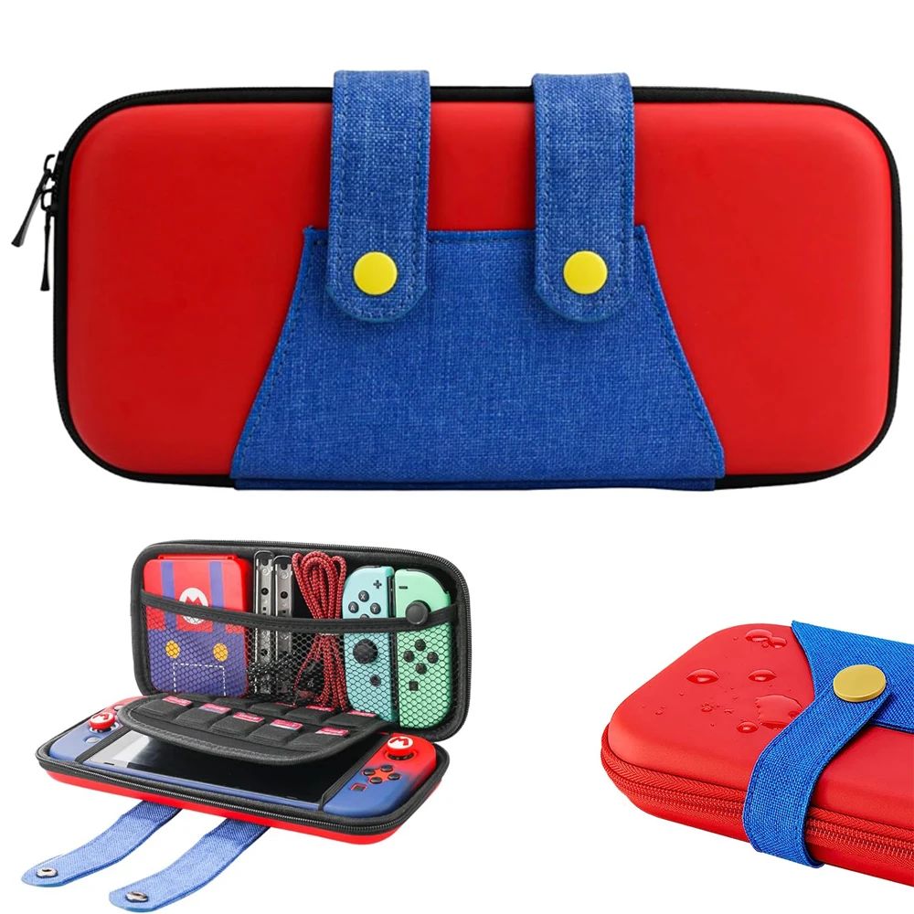 Nintendo Switch 2 Mario Hard Shell Hordozó Tok – Shockproof, 10 játékkártya hellyel - 2