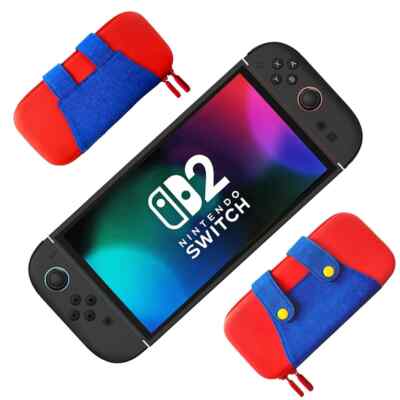 Nintendo Switch 2 Mario Hard Shell Hordozó Tok – Shockproof, 10 játékkártya hellyel - 3