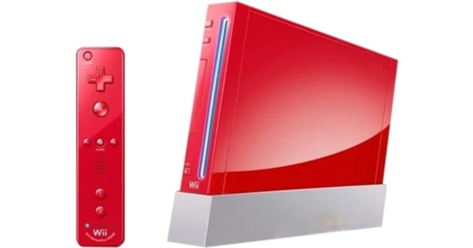 Nintendo Wii játékkonzol (piros) + 1 év garancia /gyári doboz nélkül/ - 5