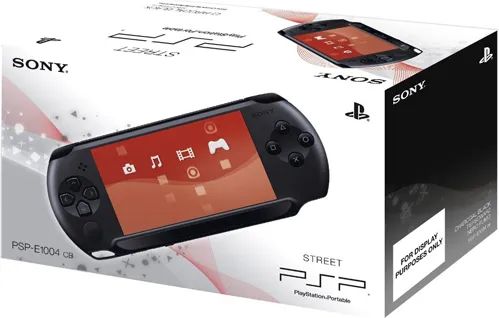 PSP E 1004 Street Fekete  Gyári dobozzal! - 2