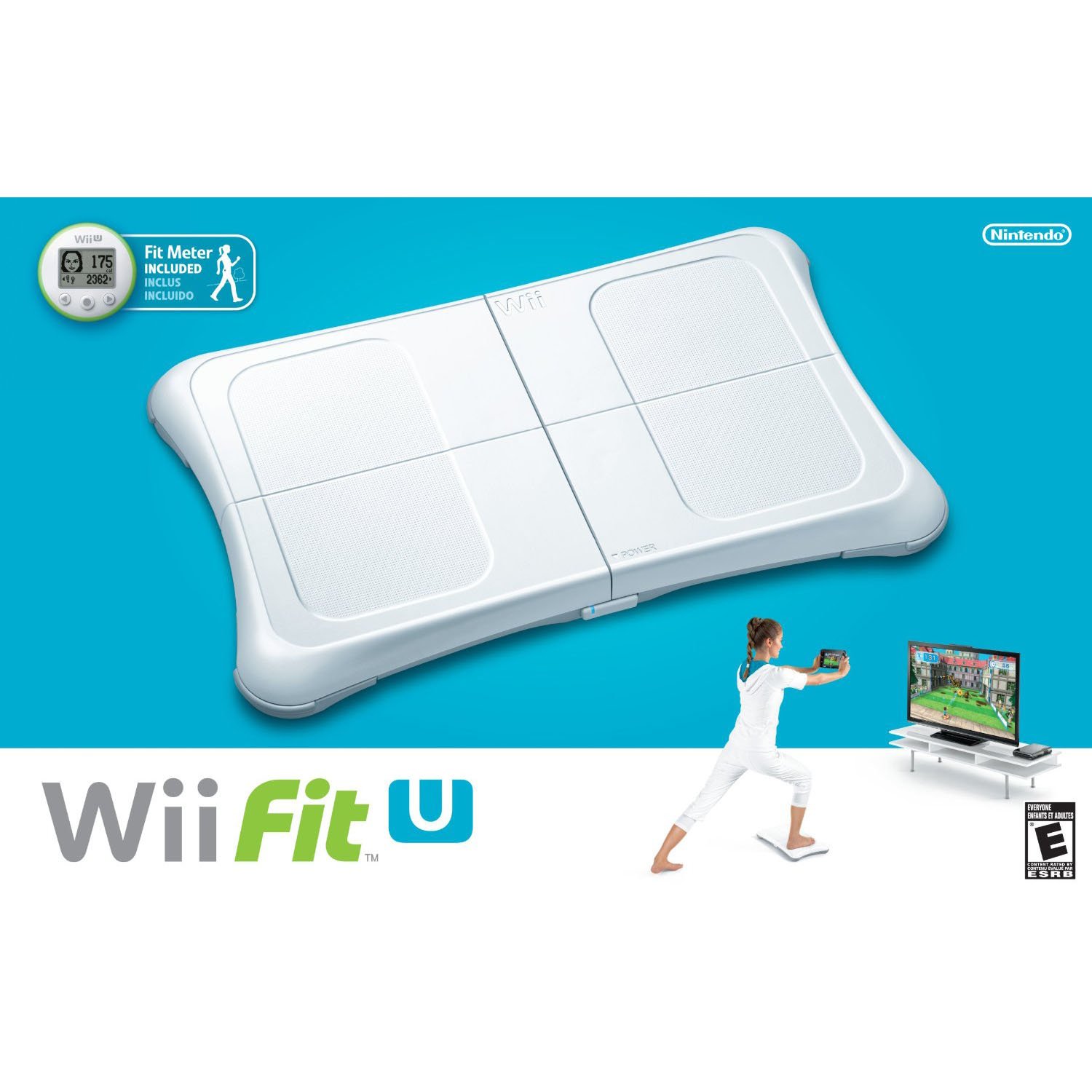 Wii Fit U + Wii Balance Board + Fit Meter /gyári doboz nélkül/ - 2