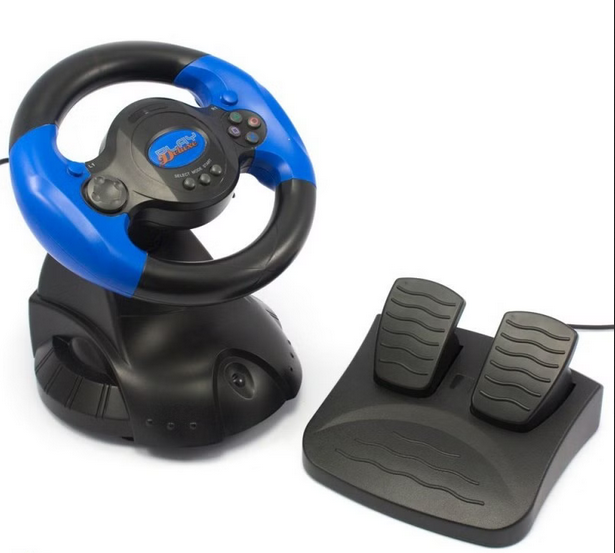 Play Deluxe Racing Wheel PSX/PS2/PC kormány+váltó /gyári dobozában/ - 2